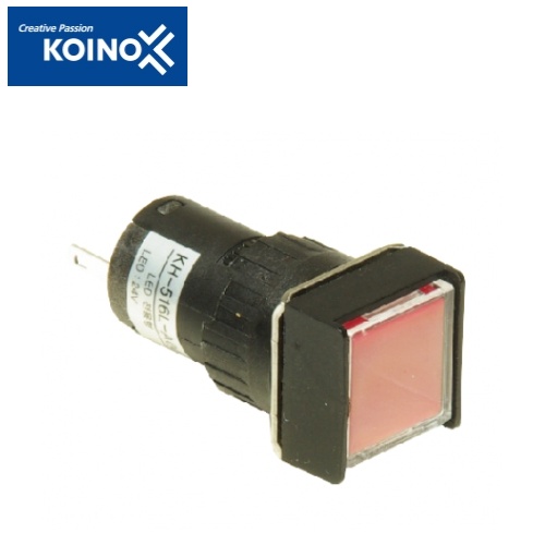 KOINO 건흥전기 KH-516-A00 정사각형 표시등 전용 스위치 16파이 24V