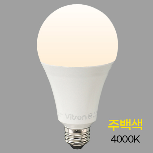 비츠온 LED A-벌브 14W 주백색 램프 E26 A80 KS인증 I234054