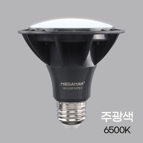 메가맨 LOW플리커 LED PAR30 블랙 15W 주광색 확산형 KS인증 YTPAR30A4-120D-152665 I371808