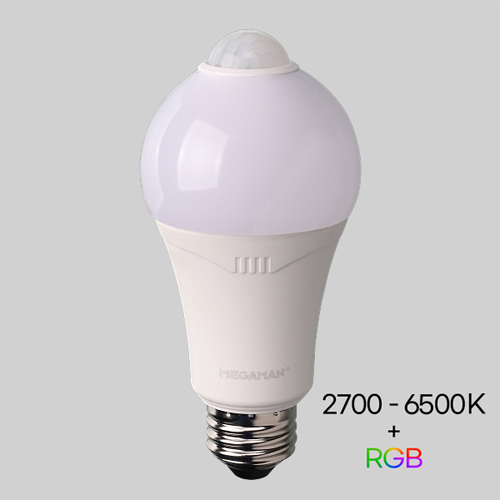 메가맨 IOT 스마트 LED 벌브 램프 9W RGB E26 KS인증 YTA60Z1-DRW-1026 I378949