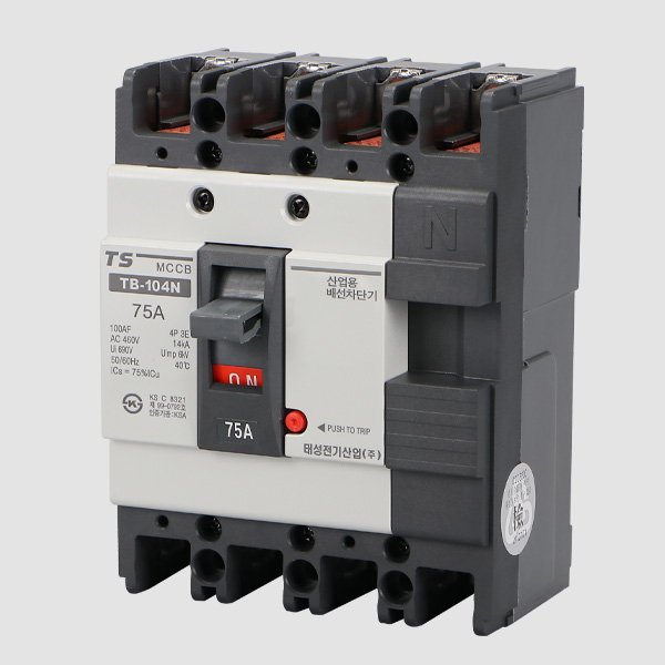 태성 4P 75A 14KA 배선차단기 산업용 TB 104N(TEB 104) I8397