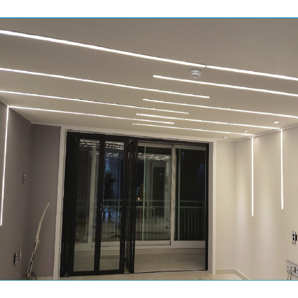 런전자 라인 조명등 매입형 인테리어용 LED 조명 R12D-4000 원터치 클립형